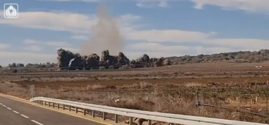 צפו: פיצוץ מוקשים ברמת הגולן בסמוך לגבול סוריה
